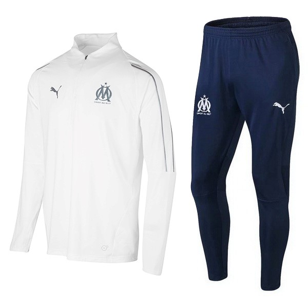 Survetement Foot Olympique De Marseille 2018-2019 Blanc Bleu